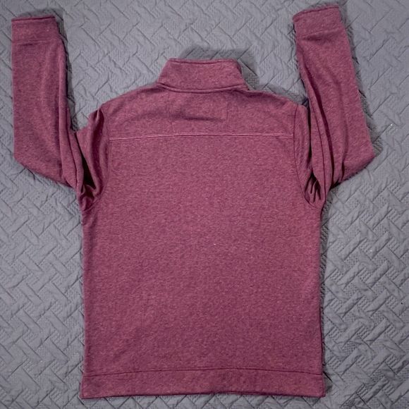 Tommy Bahama Half Zip Pullover Men’s Sz Small Tango Wave Heritage Wine HTHR NWT - Picture 11 of 13